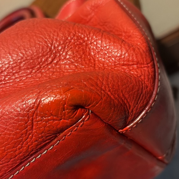 Kate Spade  Satchel   Shoulder bag beautiful pebbled, leather in red orange - Picture 5 of 17